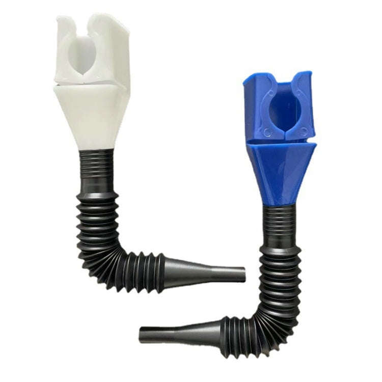 5pcs Plastic Refueling Funnel Portable Folding Telescopic Hose Hands-Free Bayonet(Blue)