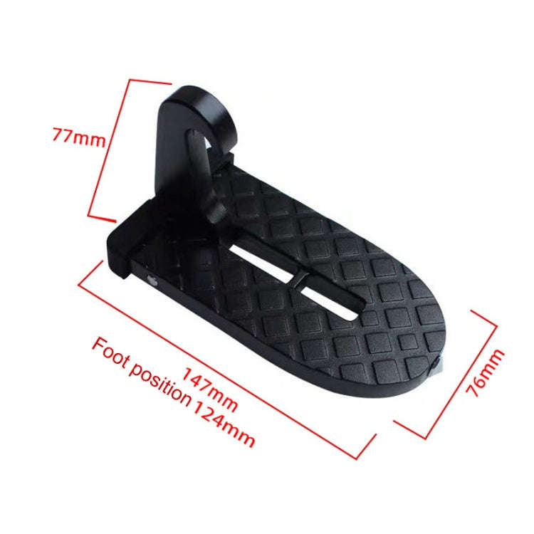 For SUV Car Assistance Getting In The Car Hook Pedal, Color: Black with Broken Window