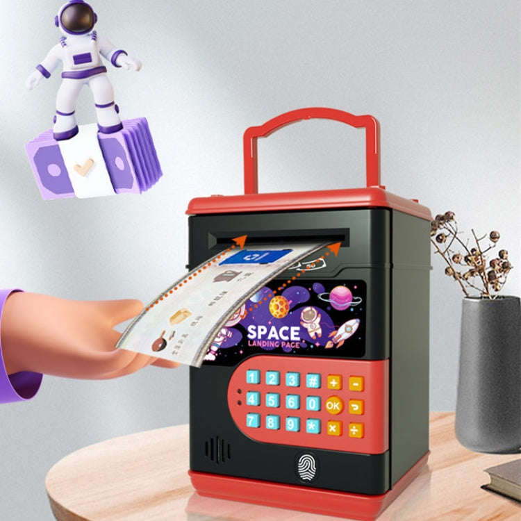 13.5 x 12.3 x 19.5cm Space Astronaut Fingerprint Savings Jar Children Musical Password Money Bank...