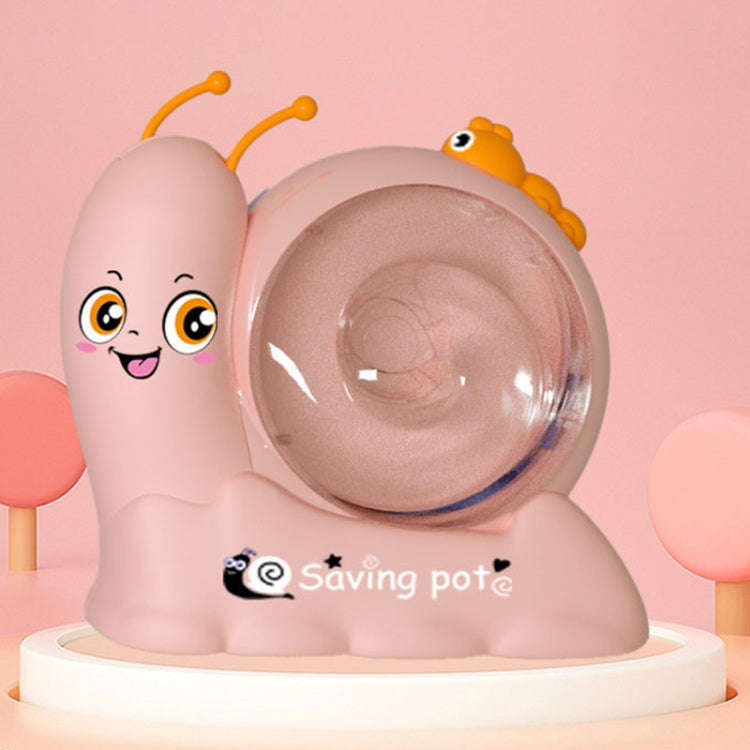 17 x 8 x 15.5cm Childrens Snail Rotating Coin Bank Cartoon Savings Jar Toys With Lights And Music...