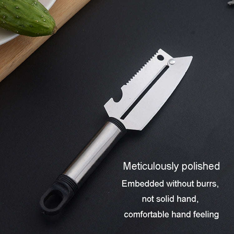 Multifunctional Stainless Steel Paring Knife Household Fruit And Vegetable Scraper Bottle Opener(...