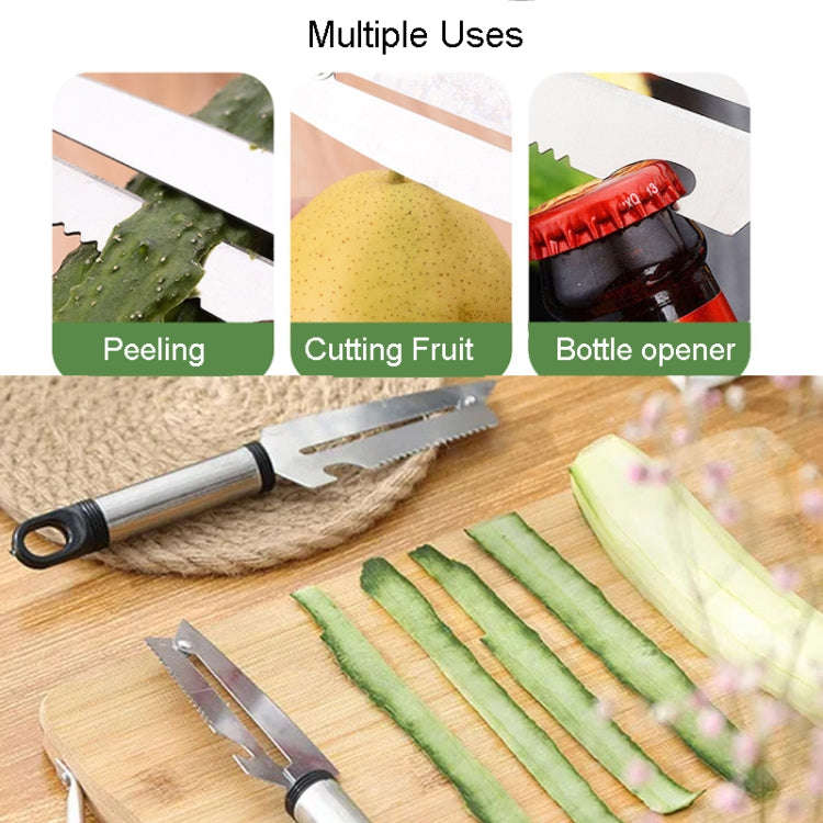 Multifunctional Stainless Steel Paring Knife Household Fruit And Vegetable Scraper Bottle Opener(...