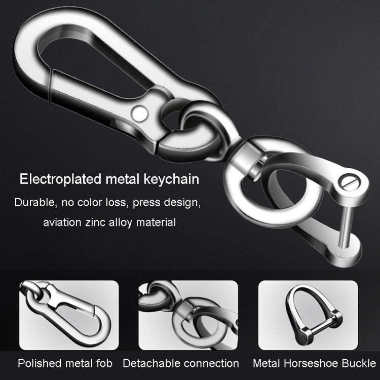 Car Key Anti Lost Woven Lanyard Pendant Keychain Cell Phone Number Plate(8 Horseshoe Buckle+Hand ...