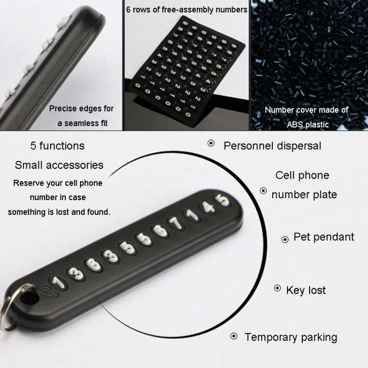 Car Key Anti Lost Woven Lanyard Pendant Keychain Cell Phone Number Plate(8 Horseshoe Buckle+Hand ...