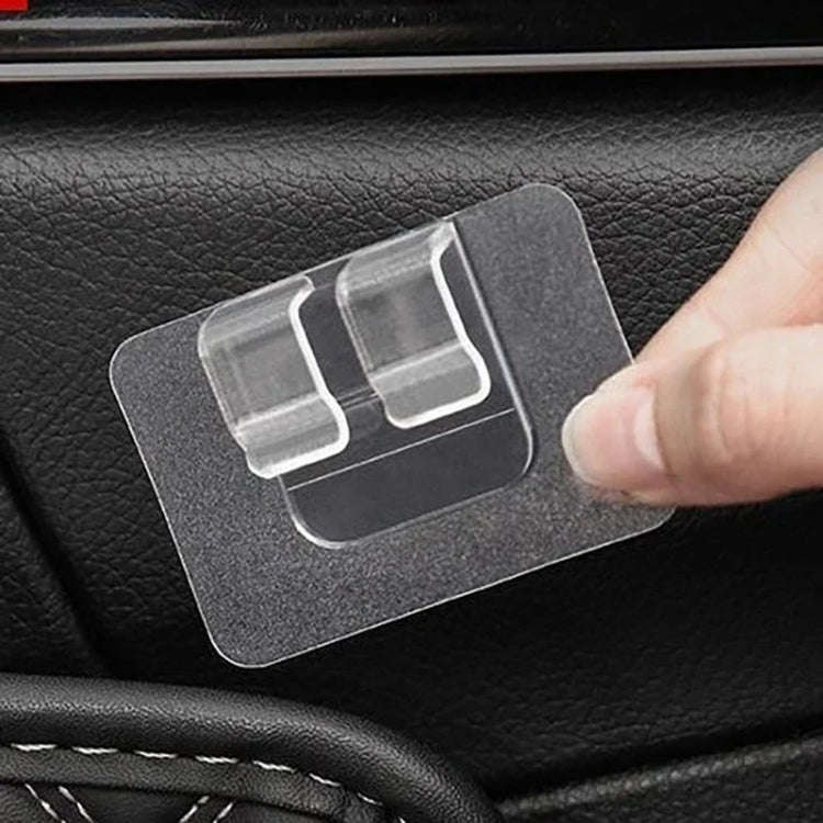 20pcs Car Floor Mats Trunk Mat Buckles Double-sided Adhesive Fixing Stickers(Transparent)