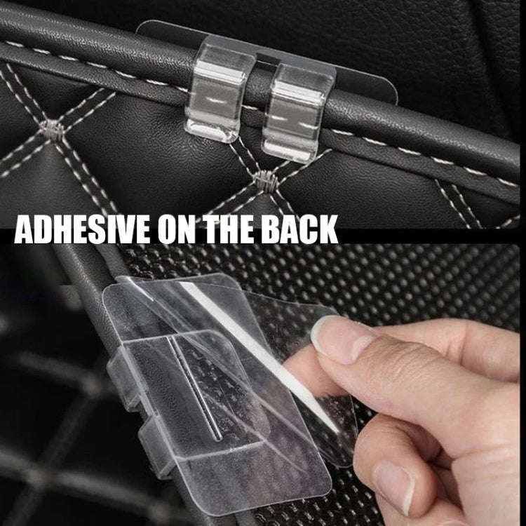 20pcs Car Floor Mats Trunk Mat Buckles Double-sided Adhesive Fixing Stickers(Transparent)
