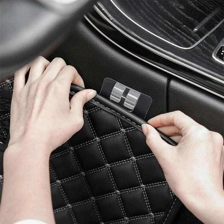 20pcs Car Floor Mats Trunk Mat Buckles Double-sided Adhesive Fixing Stickers(Transparent)