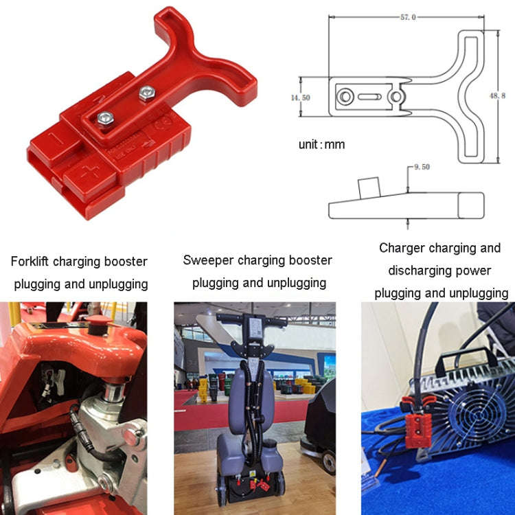 SG112G1-RE SG50A 600V Anderson Connecting Puller Solar Connector Forklift Charging Plug