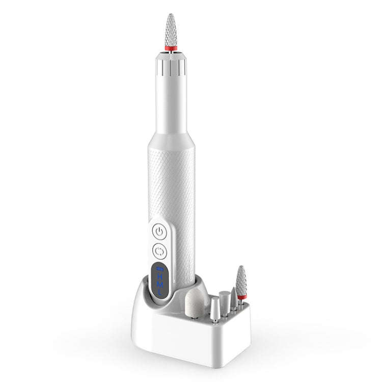 M3 USB Charging Portable Electric Nail Polisher Nail Art Tools Home Nail Art Instrument(White)