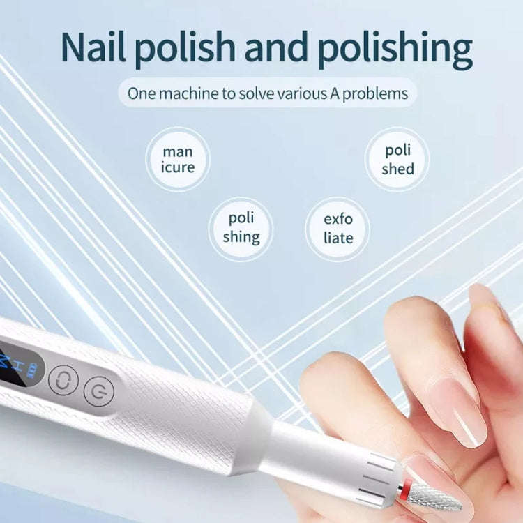 M3 USB Charging Portable Electric Nail Polisher Nail Art Tools Home Nail Art Instrument(Pink)
