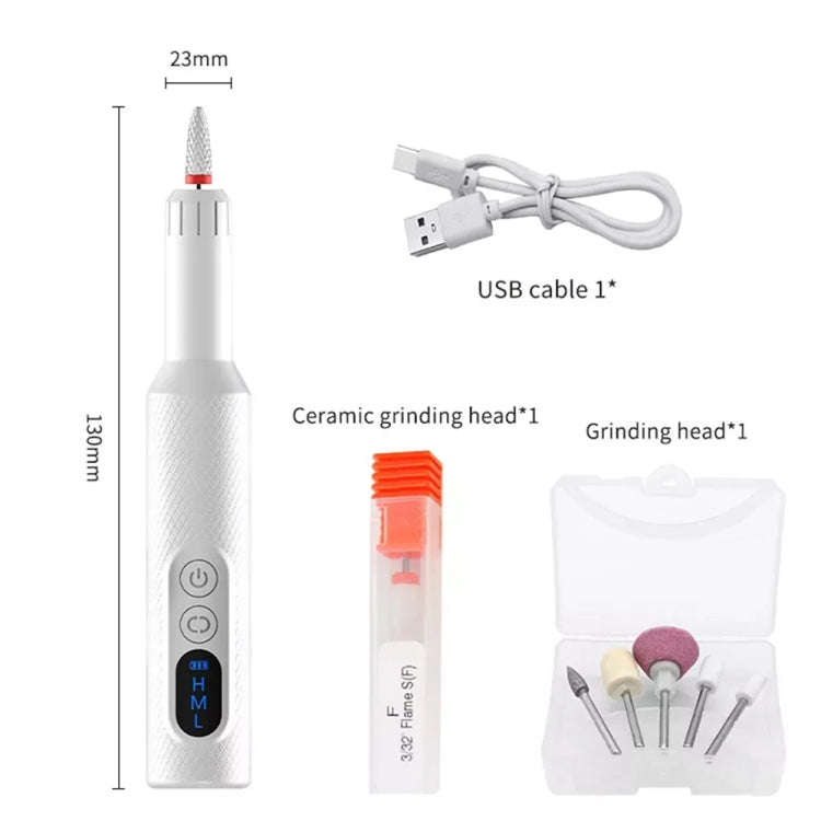 M3 USB Charging Portable Electric Nail Polisher Nail Art Tools Home Nail Art Instrument(Pink)