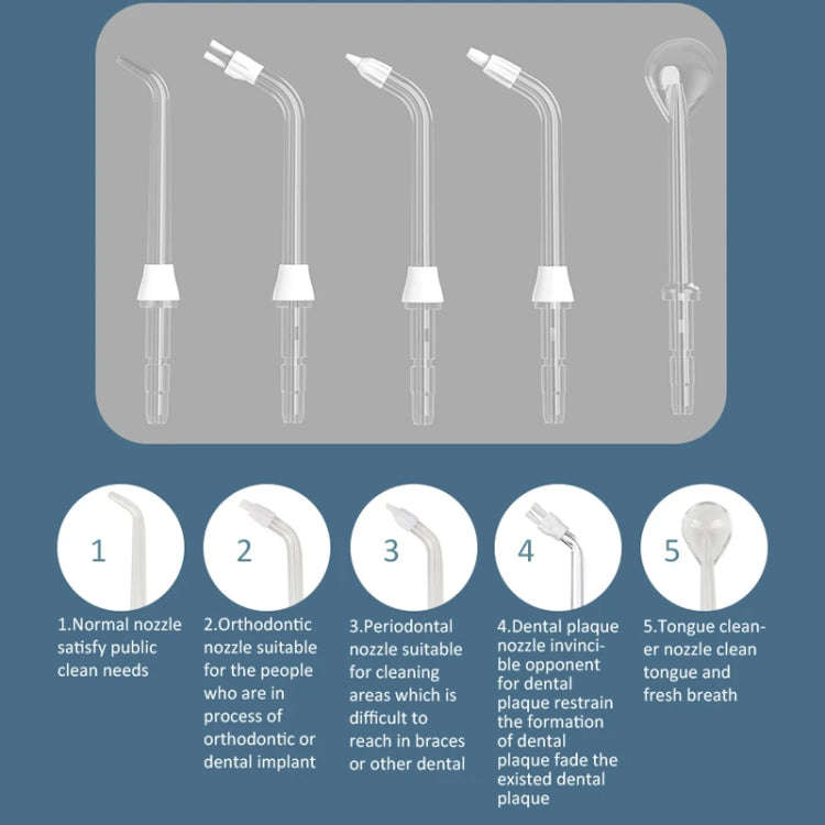 350ML Water Tank Oral Irrigator Rechargeable 5 Gear Adustable Water Flosser, Spec: With  Bracket ...