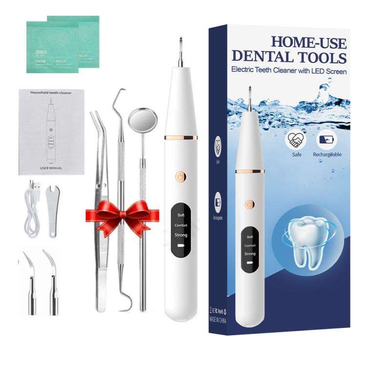 Ultrasonic Electric Dental Scaler Teeth Plaque Cleaner Dental Stone Removal With LED Light, Spec:...