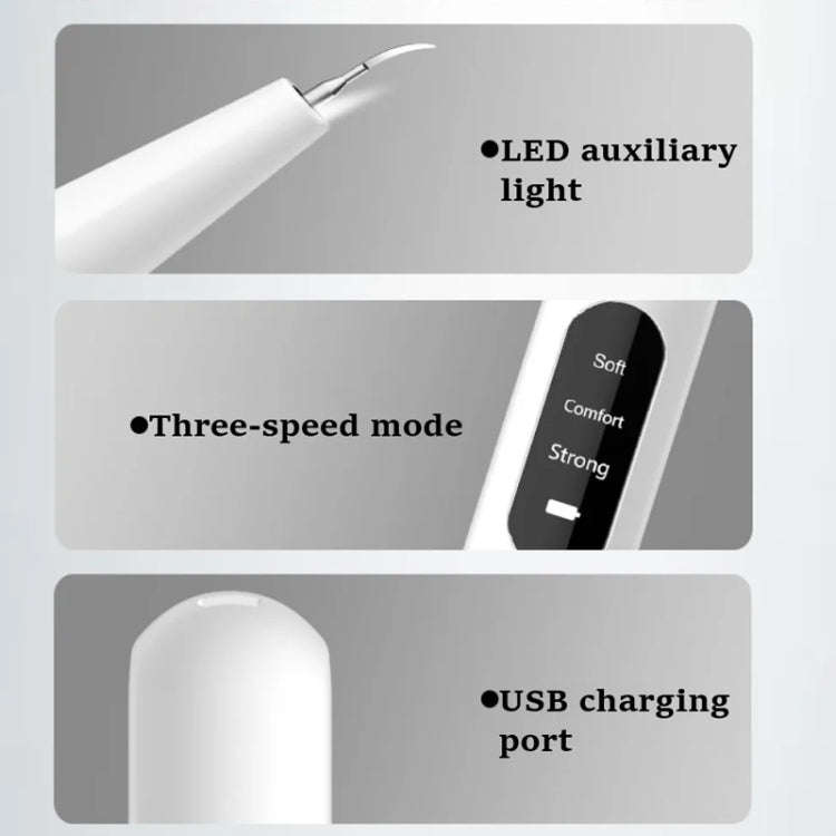 Ultrasonic Electric Dental Scaler Teeth Plaque Cleaner Dental Stone Removal With LED Light, Spec:...
