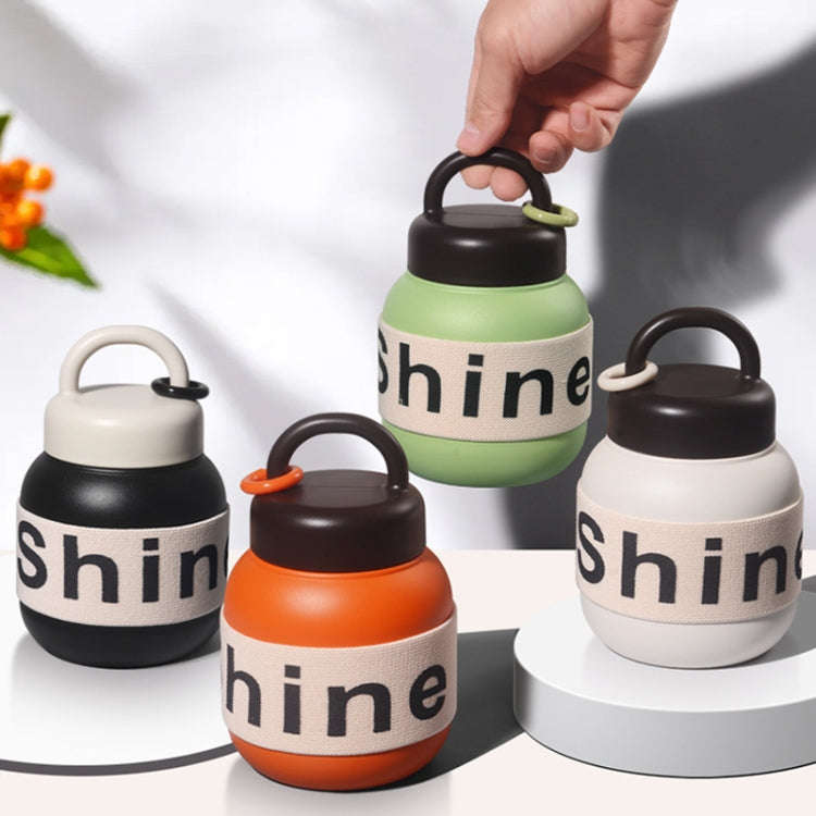 600ml 316 Stainless Steel Portable Thermos Coffee Cup with Tea Filter(Black)
