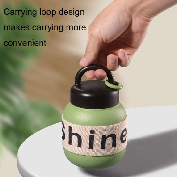 600ml 316 Stainless Steel Portable Thermos Coffee Cup with Tea Filter(Black)