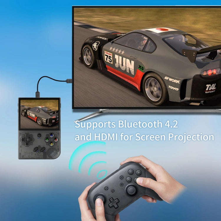 ANBERNIC RG35XX PLUS  Handheld Game Console 3.5-Inch IPS Screen Support HDMI TV 64GB+128GB(White)