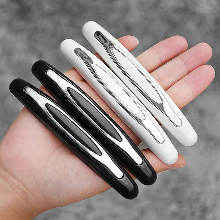 4pcs/set Car Door Anti-collision Strips Rearview Mirror Anti-scratch Stickers(Black)