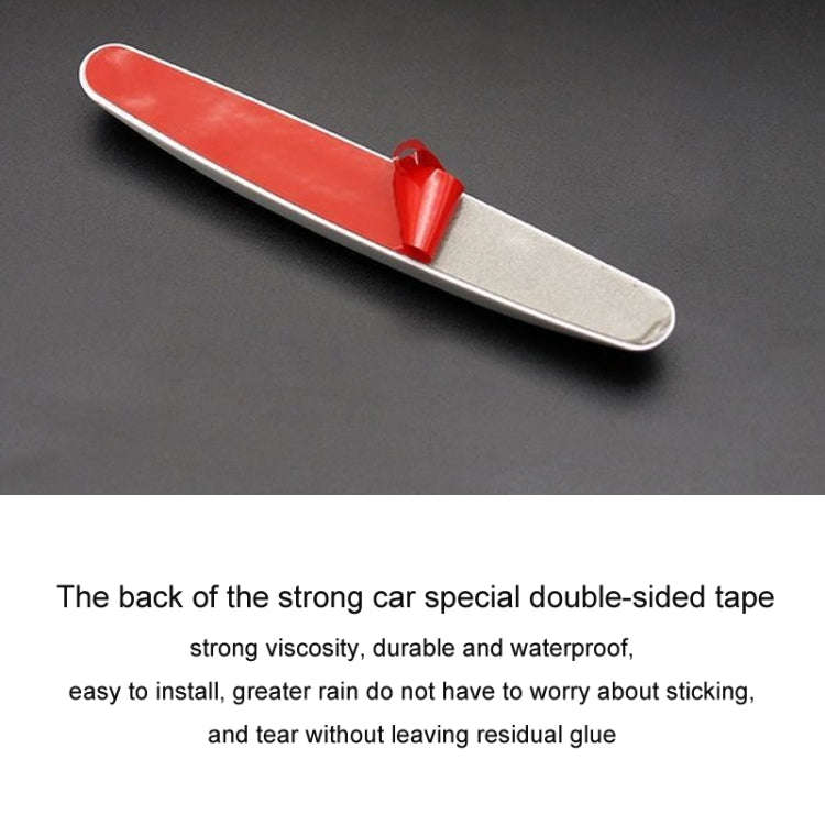 4pcs/set Car Door Anti-collision Strips Rearview Mirror Anti-scratch Stickers(Black)