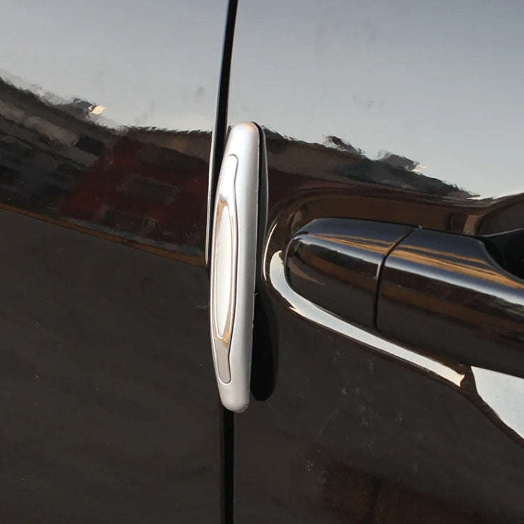 4pcs/set Car Door Anti-collision Strips Rearview Mirror Anti-scratch Stickers(Grey)