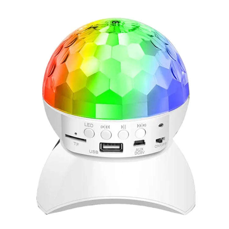 Home LED Magic Ball Lights Bounce Ambient Lamps Room Sound Lights Balls, Color: Charging Model Wh...