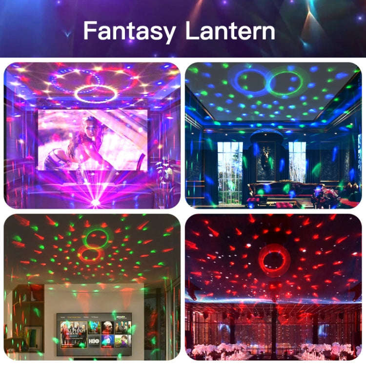 Home LED Magic Ball Lights Bounce Ambient Lamps Room Sound Lights Balls, Color: Charging Model Bl...