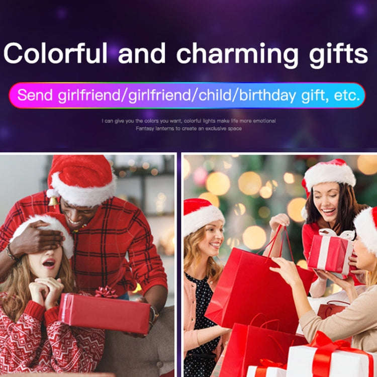 Home LED Magic Ball Lights Bounce Ambient Lamps Room Sound Lights Balls, Color: Charging Model Bl...