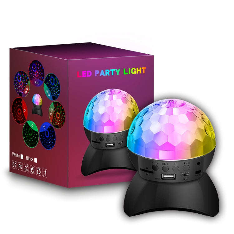 Home LED Magic Ball Lights Bounce Ambient Lamps Room Sound Lights Balls, Color: Charging Model Bl...