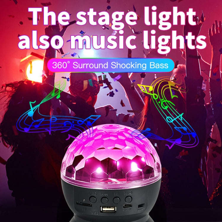 Home LED Magic Ball Lights Bounce Ambient Lamps Room Sound Lights Balls, Color: Charging Model Wh...