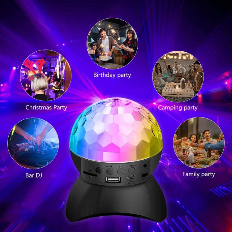 Home LED Magic Ball Lights Bounce Ambient Lamps Room Sound Lights Balls, Color: Charging Model Bl...