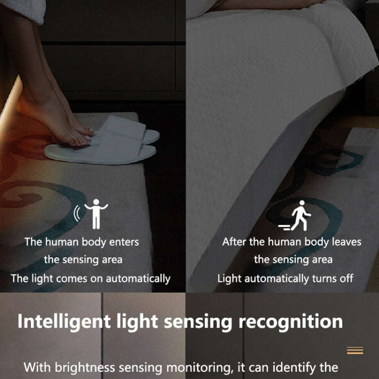 2m LED Body Sensor Flexible Light Strip Smart Sensor USB Light Strip(Warm White)