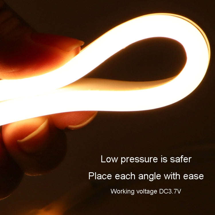 2m LED Body Sensor Flexible Light Strip Smart Sensor USB Light Strip(Warm White)