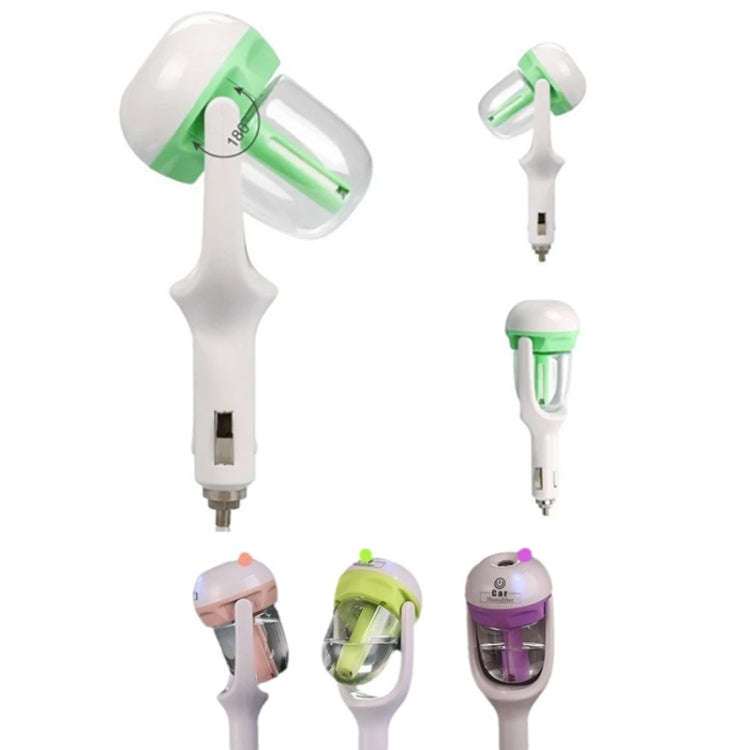 Car Negative Ion Spray Humidifier Aromatherapy Air Purifier(Light Green)