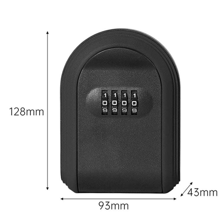 Full Plastic Key Box Password Lock Door Key Storage Password Box(Blue)