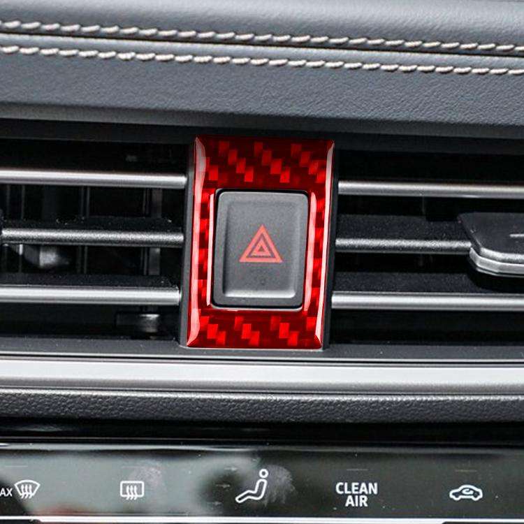 For Volkswagen Sagitar 2019-2023 Left-hand Warning Light Button Decorative Sticker(Red)