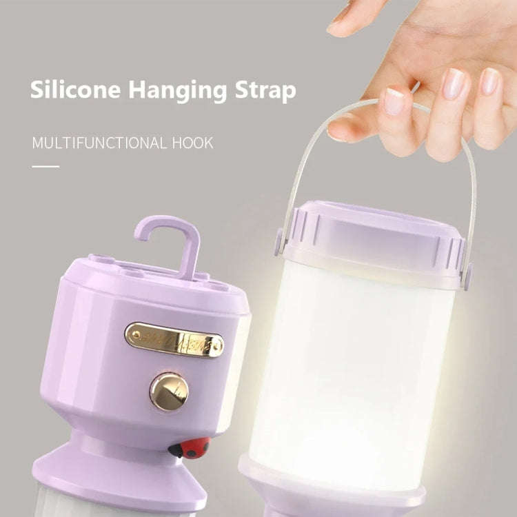 Tripolar Dimmable LED Bedside Night Light Camping Decorative Ambient Light(Pink)