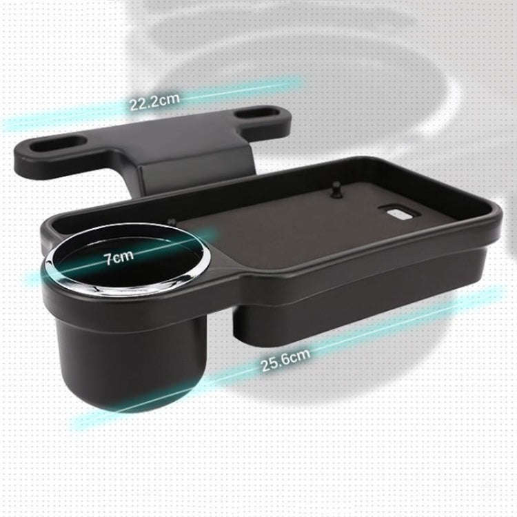 Automotive Water Cup Holder Drink Holder Car Rear Chair Seat Holder Tray(Black)