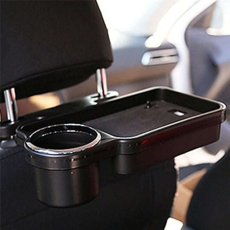 Automotive Water Cup Holder Drink Holder Car Rear Chair Seat Holder Tray(Black)