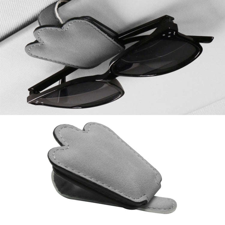 Automotive Shade Eyewear Holder Car Visor Sunglasses And Ticket Organizer(Gray)