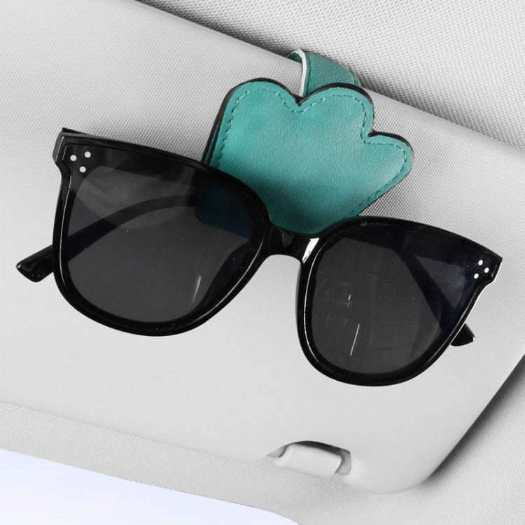 Automotive Shade Eyewear Holder Car Visor Sunglasses And Ticket Organizer(Blue)