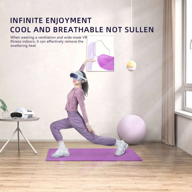 For PICO 4 Hibloks VR Glasses Face Cushion Widened Breathable Protector Pad, Spec: 1pc Ice Silk