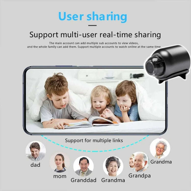 2 Million Pixel HD Home Smart WIFI Remote Mini 1080P Surveillance Camera, Specification: X5
