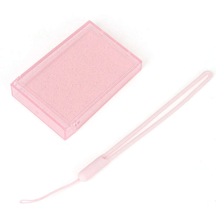 3 inch Ice Cream Glitter Photo Box Celebrity Photo Card Storage Box For Polaroids, Color: Pink