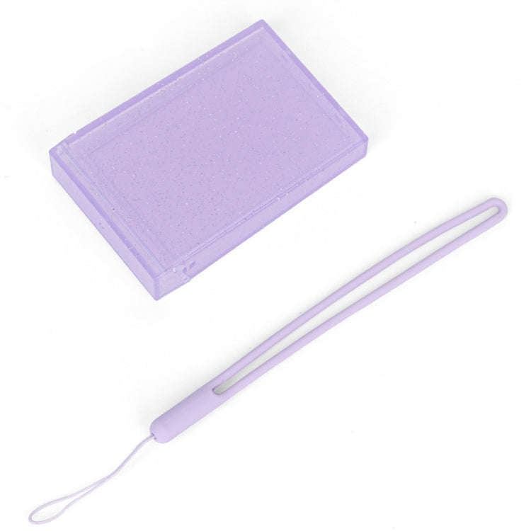 3 inch Ice Cream Glitter Photo Box Celebrity Photo Card Storage Box For Polaroids, Color: Purple