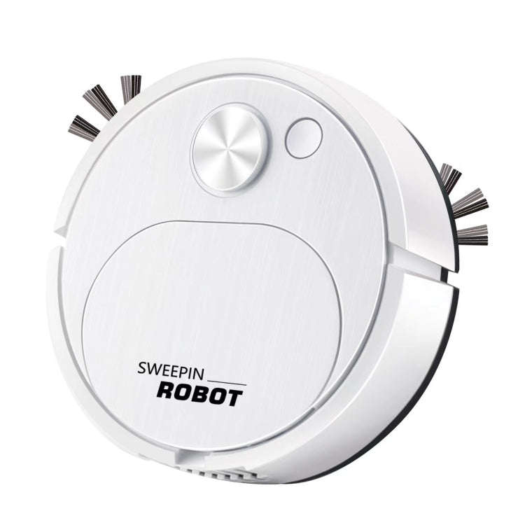 Field Sweeping Robot Auto Family Mini Cleaning Machine USB Charging Smart Vacuum(White)
