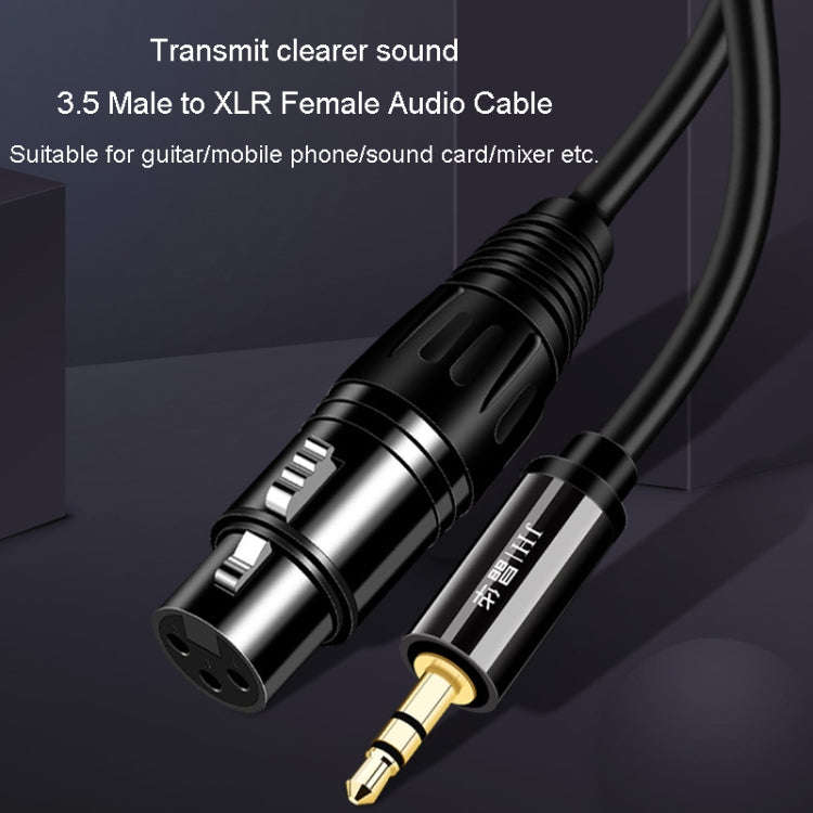 JINGHUA 3.5mm Male To XLR Female Microphone Cable Computer Mixer Audio Cable, Length: 1.5m