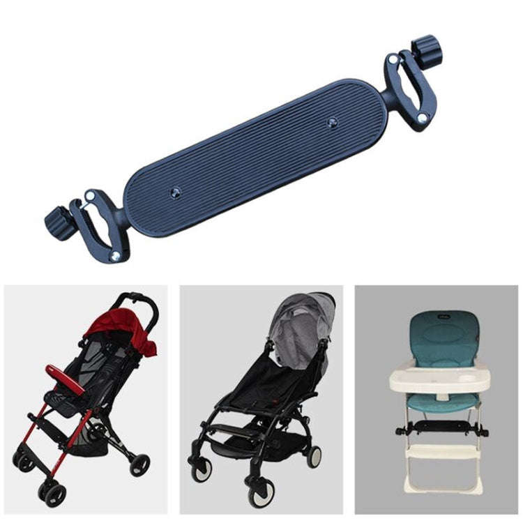 Baby Stroller Accessories Adjustable Pedal Footrest Highchair Footboard(Black)