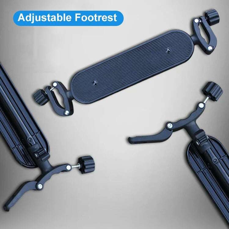 Baby Stroller Accessories Adjustable Pedal Footrest Highchair Footboard(Black)