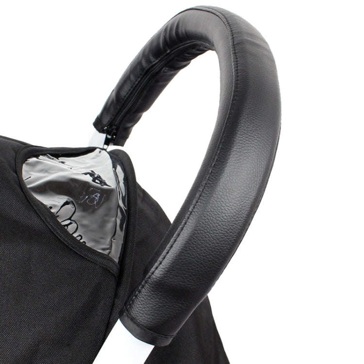 Baby Stroller Handle Cover PU Leather Protective Case For Babyyoya / Spirit Kids / Hiwide, Color:...