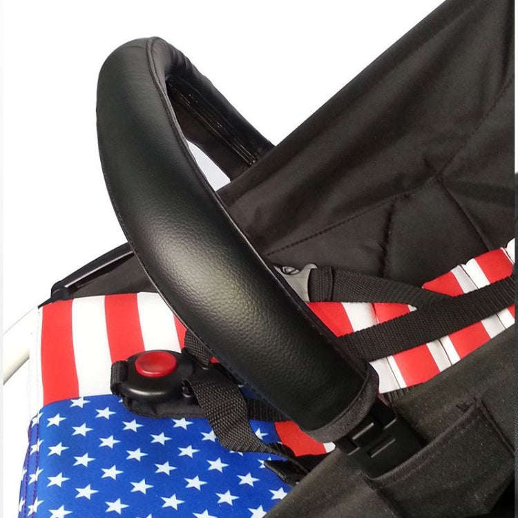 Baby Stroller Handle Cover PU Leather Protective Case For Babyyoya / Spirit Kids / Hiwide, Color:...